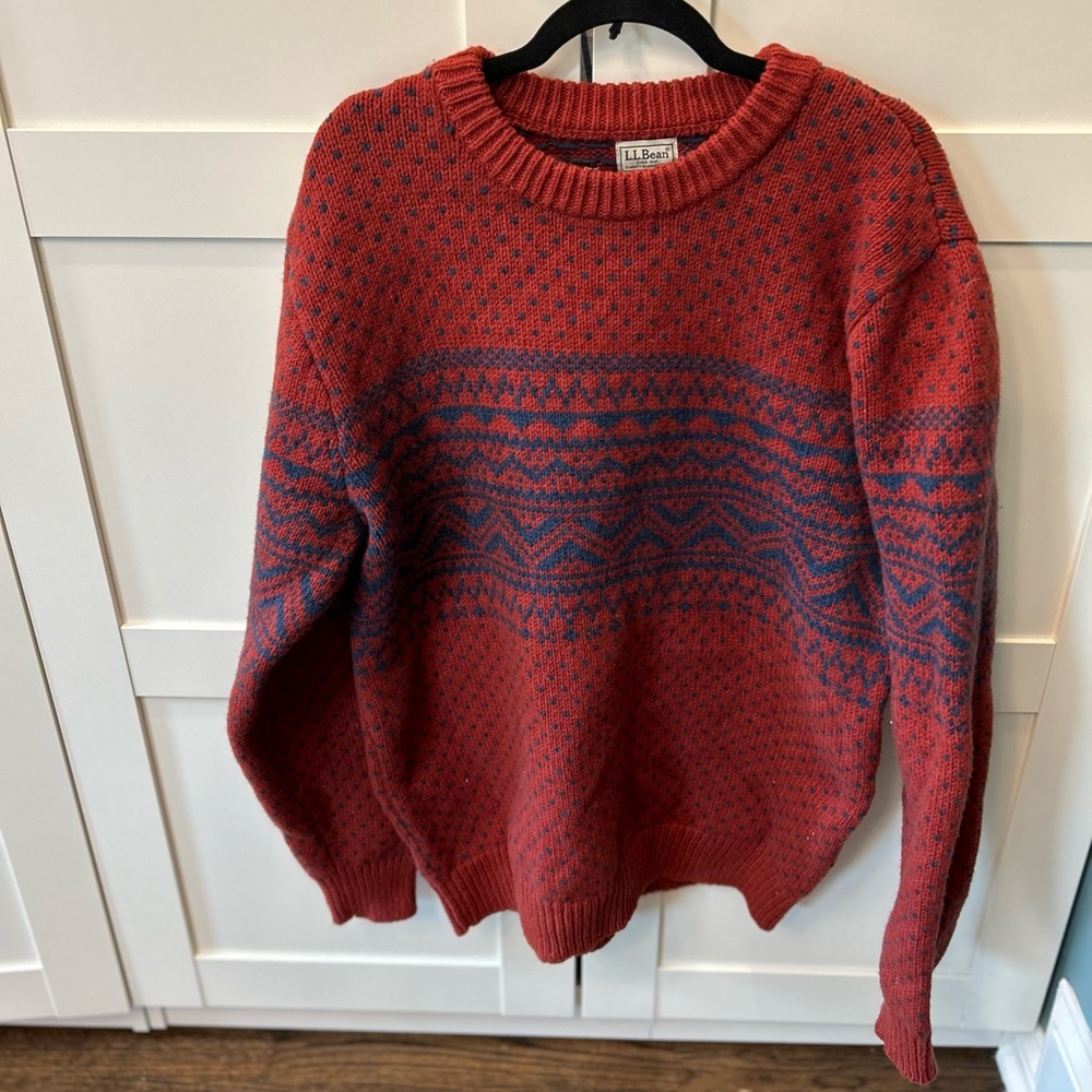 Men's Bean's Classic Ragg Wool Sweater, Crewneck, Fair Isle